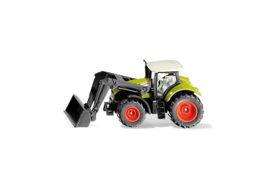 SIKU Blister - traktor Claas Axion s předním nakladačem