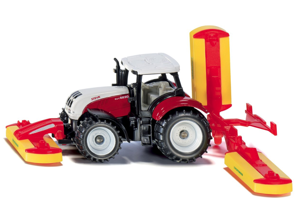 SIKU 1672 Blister - traktor Steyr se sekacími nástavci