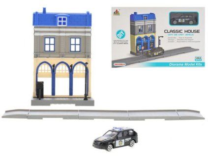 Policejní stanice skládací s ambulancí 7 cm kov