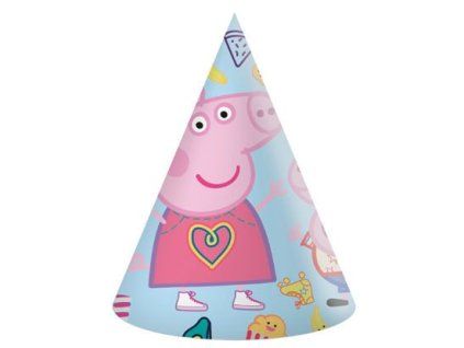 Party čepička papírová Prasátko Peppa - 6ks