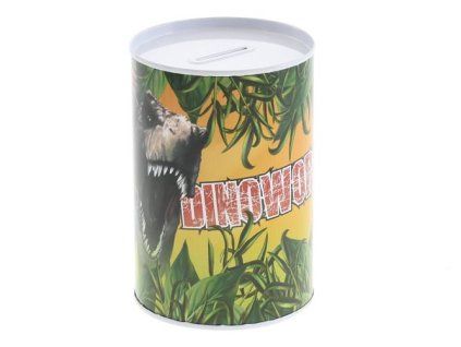 Pokladnička plechová - dinosauři