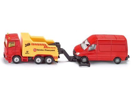 SIKU Blister 1667 - Odtahové auto set s dodávkou