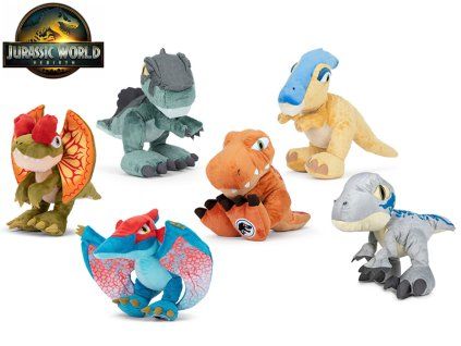 Jurský Svět dinosaurus plyšový 25cm 6druhů