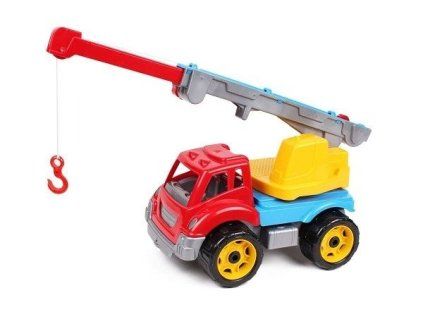 Auto stavební jeřáb plast