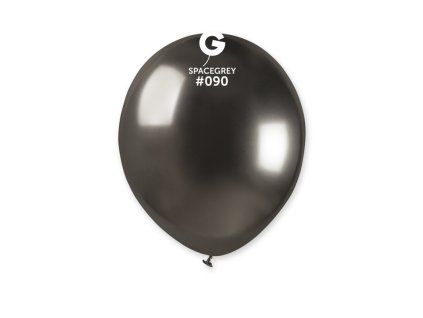 Výhodné balení 50ks Chromový latexový balónek 33 cm #090 - SHINY Vesmírně šedá