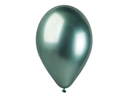 Kulaté latexové balónky 33cm Lesklá zelená 50ks #093