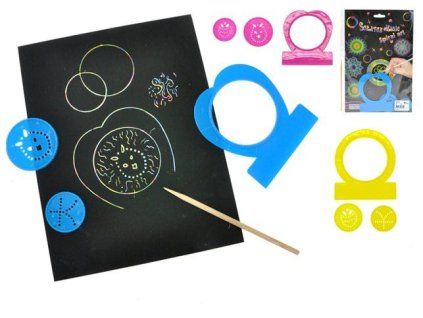 Magické vyškrabovací papírky 5ks s doplňky různé druhy