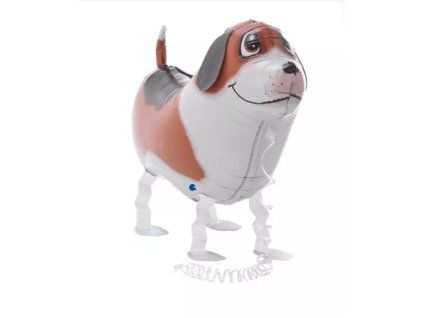 Chodící fóliový balónek 38cm Pes