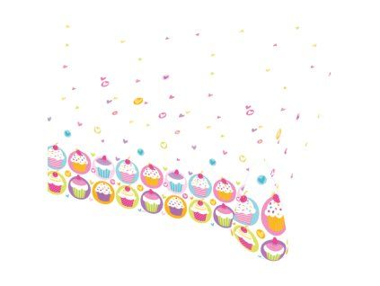 Party plastový ubrus Cupcake