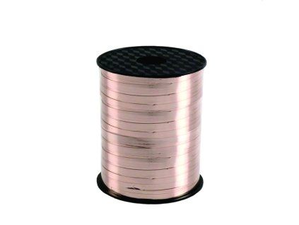 Stuha vázací 230 m - metalická zlatorůžová Rosegold