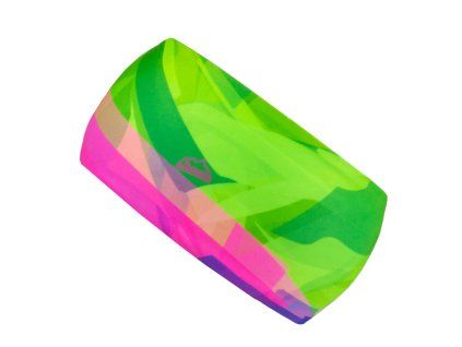 Drexiss funkční čelenka FLUO GEOMETRIC - PINK DOSPĚLÁ jaro/léto