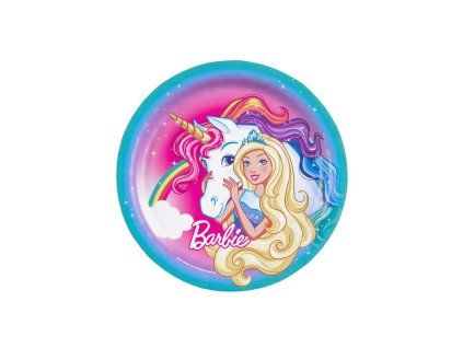 Barbie talíře 8 ks průměr 23 cm