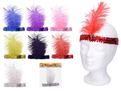 Čelenka - pštrosí peří