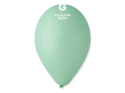 Kulatý latexový balónek 30cm Aquamarínová #050