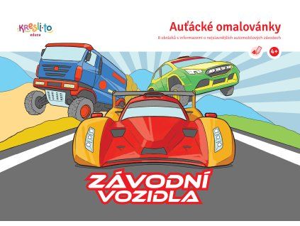 Auťácké omalovánky - Závodní vozidla