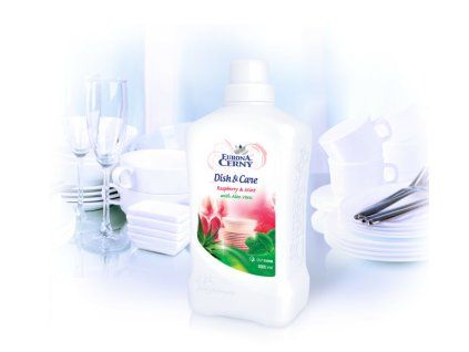 EURONA RASPBERRY & MINT Prostředek na ruční mytí nádobí s Aloe vera 1000ml