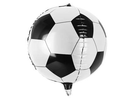 Fóliový balónek kulatý - Fotbalový míč - 50 cm