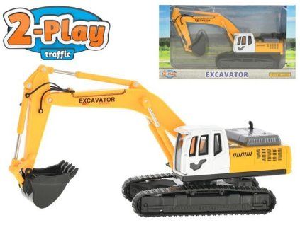 2 Play Traffic Bagr 22cm kov na volný chod