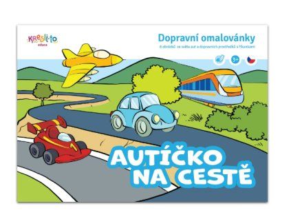 Dopravní omalovánky - Autíčko na cestě