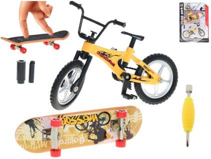 Skateboard a kolo kovové - různé barvy