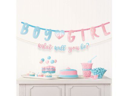 Banner Kluk nebo holka? 187x25cm