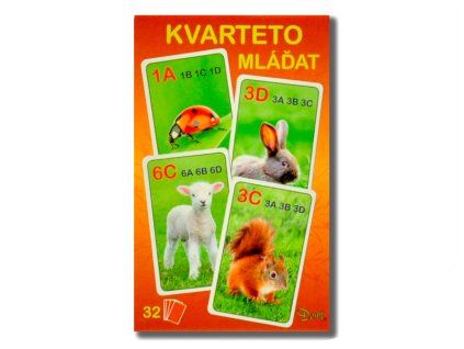 Kvarteto mláďata 7x10,5x1,5cm 32ks v krabičce