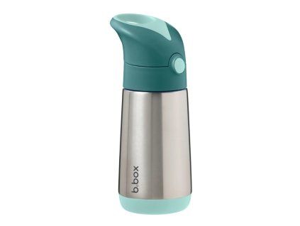 B.box TERMOSKA NA PITÍ S BRČKEM 350 ML - EMERALD FOREST