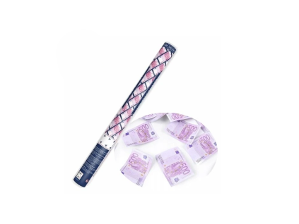 Vystřelovací konfety Bankovky Eura 60cm