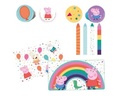 Výtvarný party set Prasátko Peppa New - 16 ks