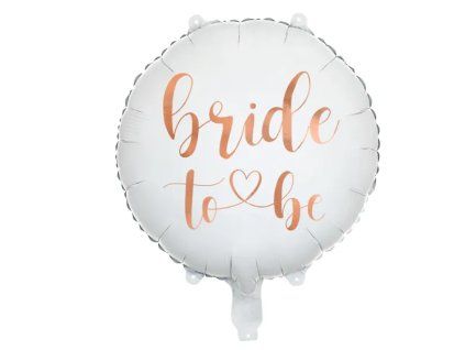 Balónek fóliový kulatý 45 cm Bride