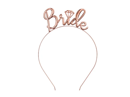 Čelenka Bride zlatorůžový kov