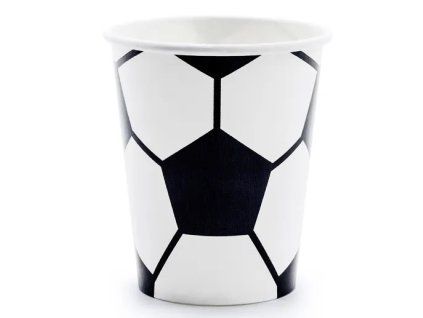 Kelímky papírové - Fotbalový míč 260 ml - 6 ks