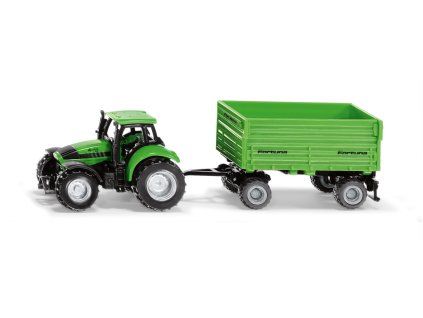 SIKU Blister 1606 - Traktor DEUTZ-FAHR s přívěsem Fortuna