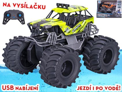 R/C auto terénní 20 cm 1:18,4GHz s USB adapterém - 2 barvy