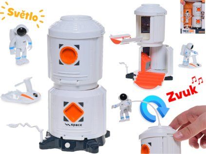 Space Vesmírná stanice 20cm se světlem a zvukem