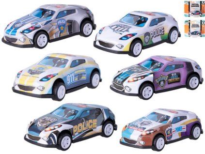 Auto Policie 6,5cm na zpětný chod