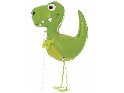 Chodící fóliový balónek 86cm Dinosaurus