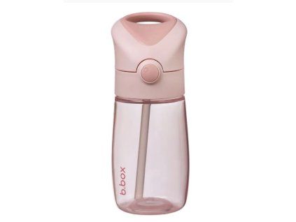 B.Box Láhev na pití s brčkem Junior 380 ml - blush crush