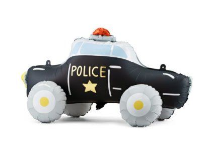 Stojící fóliový balónek - Policejní auto  90 x 41 cm