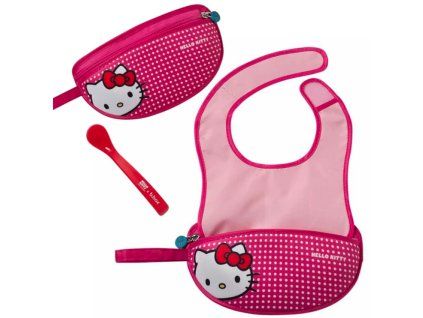 B.Box Cestovní bryndáček se lžičkou - HELLO KITTY - Pop star