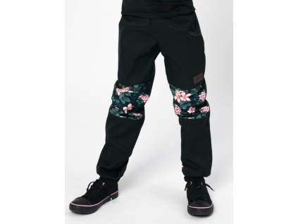 Drexiss softshellové kalhoty MOON FLOWERS - ZATEPLENÉ