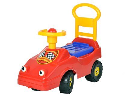 Odrážedlo auto 54cm s klaksonem 12m+ červené