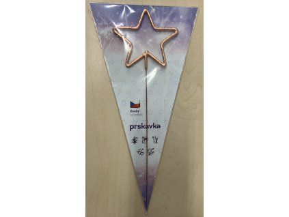 Prskavka hvězda Rose gold, zlato růžová velká 29 cm