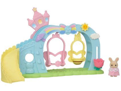 Sylvanian family Duhové houpačky se skluzavkou