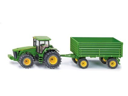 SIKU Farmer - traktor John Deere s vlekem, 1:50