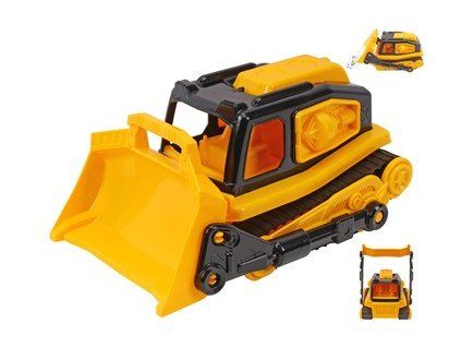 Buldozer žlutý 31cm volný chod 24m+ v síťce