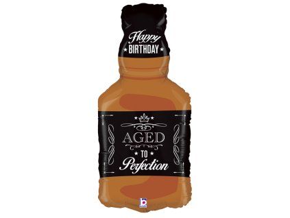 Fóliový balonek 86cm Láhev whisky Dospěl do dokonalosti!