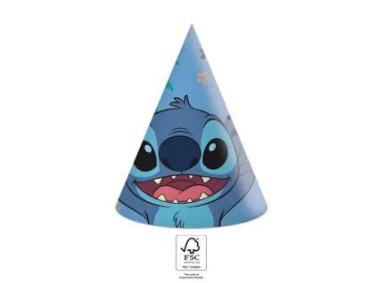 Čepičky papírové EKO - Stitch & Angel , 6ks