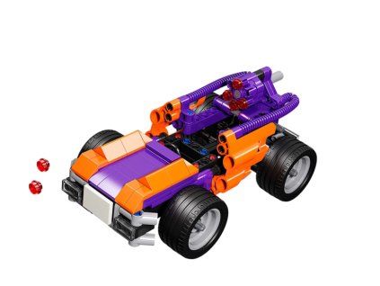 Stavebnice 223 ks auto sportovní na zpětný chod