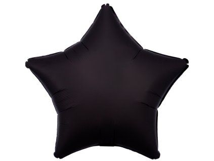 48 cm fóliový balónek - Hvězda černá